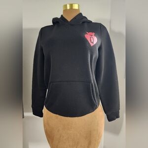Black Hoodie with Red Queen Design